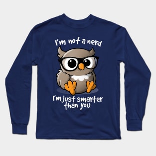 Nerd owl Long Sleeve T-Shirt